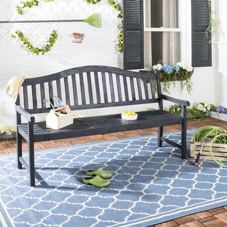 Safavieh Mischa Bench, Dark Slate Gray FOX6703K